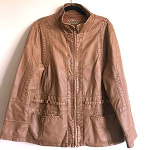 Faux Leather Jacket