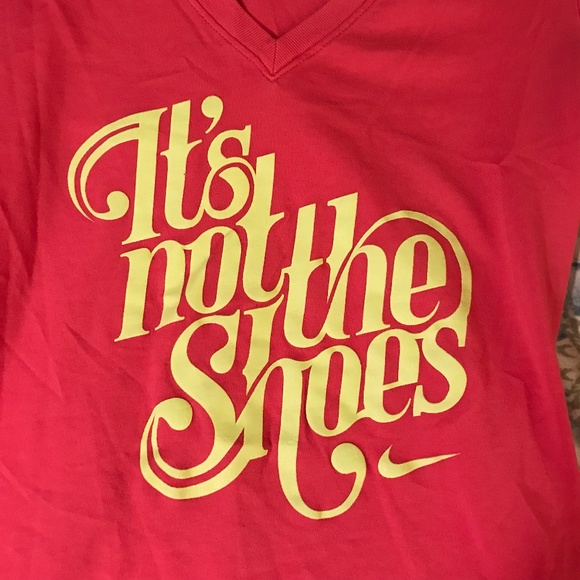 Nike "It's Not The Shoes" Pink Dri-Fit Tee Shirt - Picture 2 of 4
