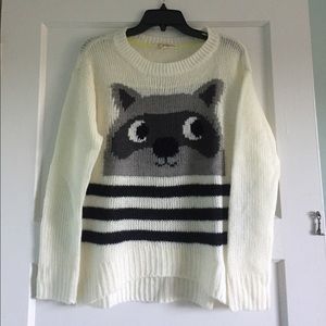 NWOT Rewind raccoon sweater in size Small