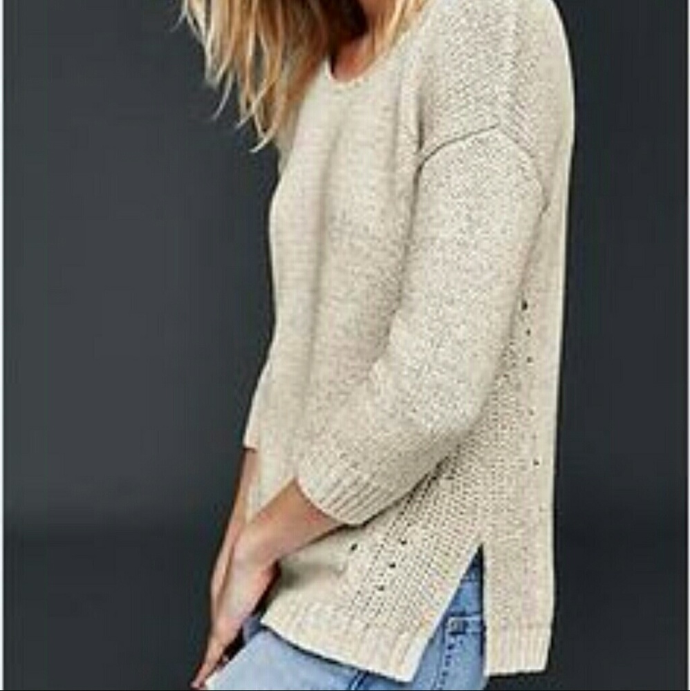 Gap Navy Blue & White Knitted Sweater