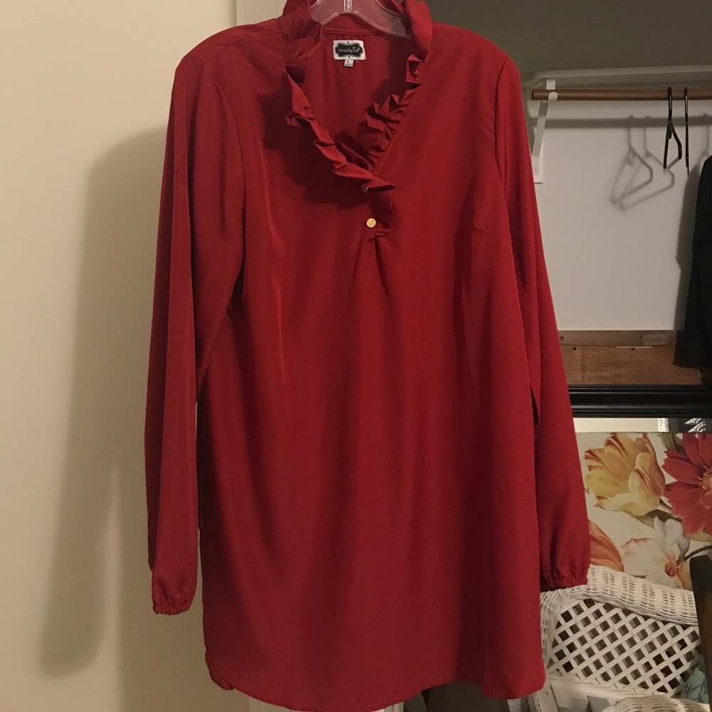 Mud Pie Whitney Ruffle Tunic