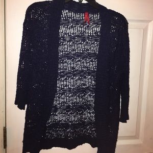 Navy blue Red Camel cardigan.