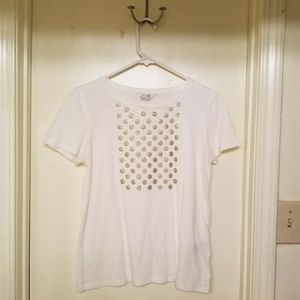 Boden white and gold t-shirt