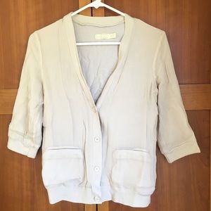 UO pins and needles tan cardigan