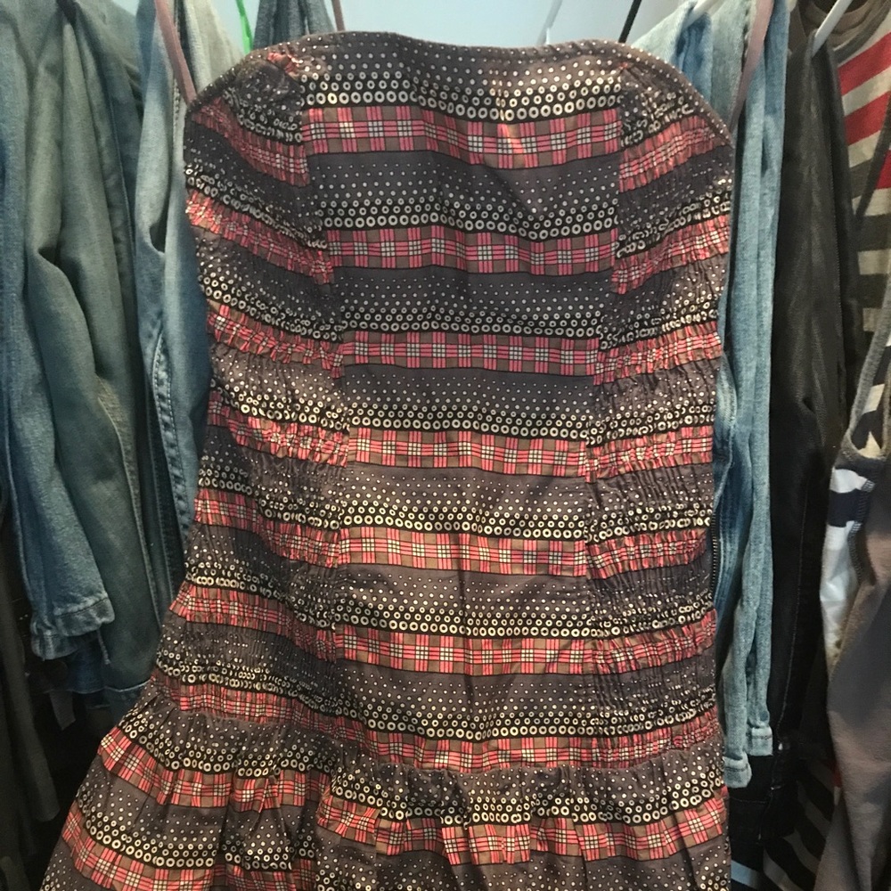 French Connection strapless cotton dress
