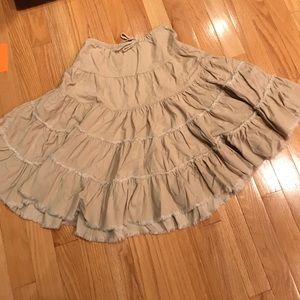 Gap light corduroy peasant skirt