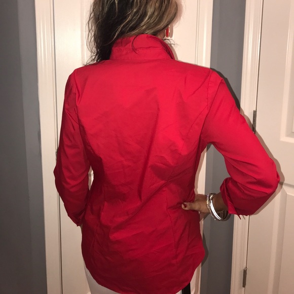 NWT red button down - Picture 2 of 8