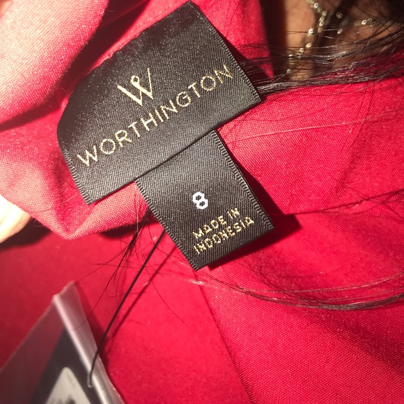 NWT red button down - Picture 7 of 8