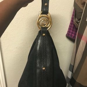 Black Gucci Cloth bag