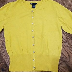 Audrey & Grace Mustard Cardigan