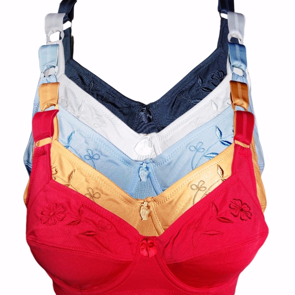 New Pack of 6 Women's Full Coverage Plus Size Bras
