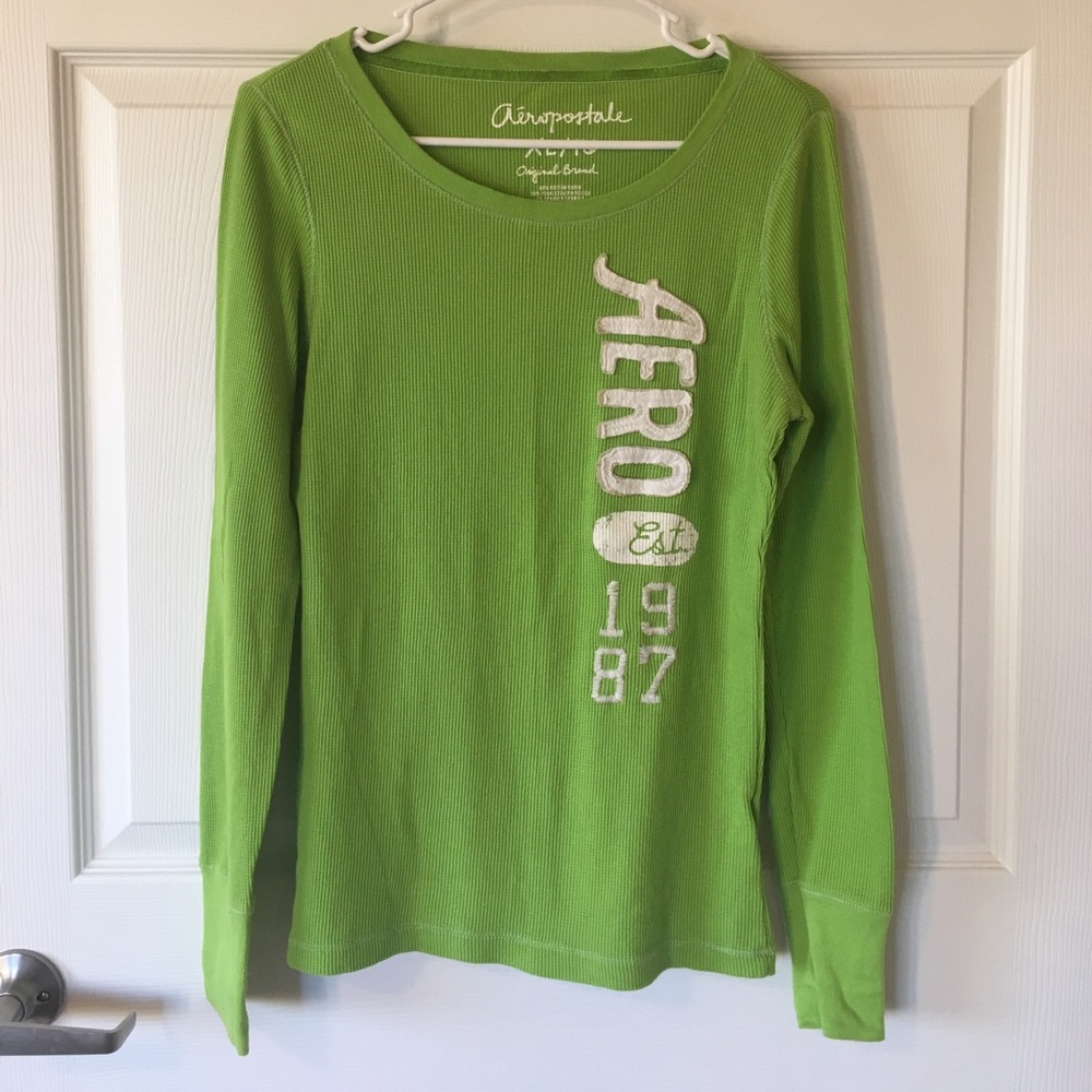 Aeropostale Ribbed Crew Tee