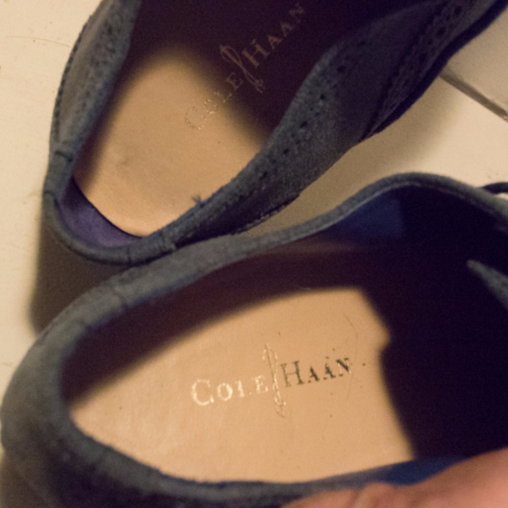 Cole Haan Blue Oxfords -Excellent Condition