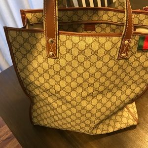 Authentic discontinued Gucci Tote