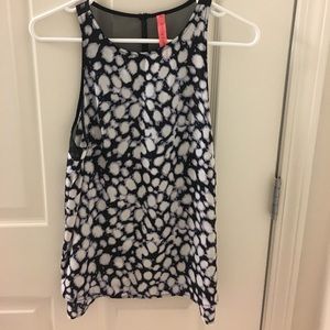 Blue multi-colored Eight Sixty tank top