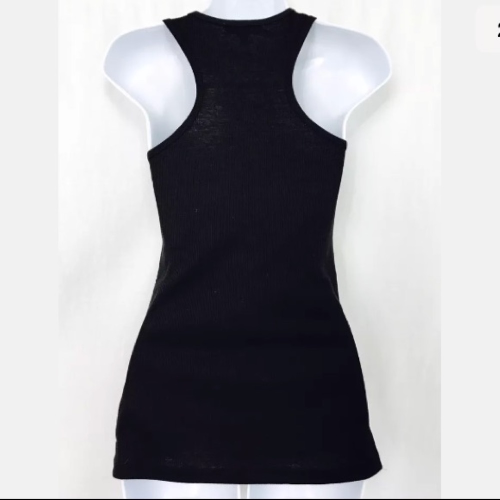 Black Sequin Racerback Tank - Picture 2 of 4