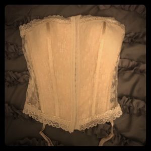 Baci Off white lace corset