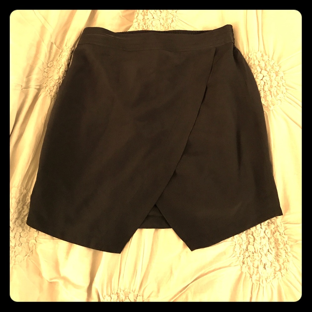 Black silk Madewell skirt size S