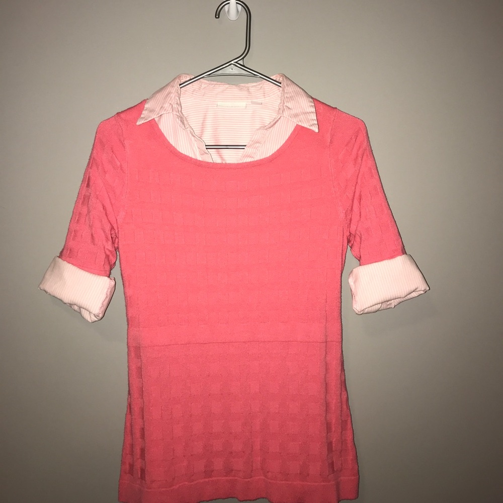 NY&C coral sweater