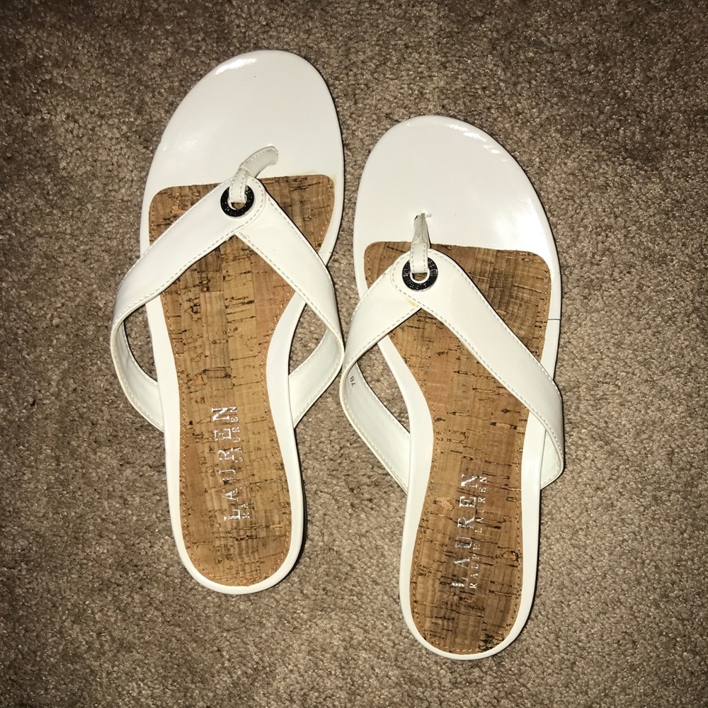 Ralph Lauren White Sandals