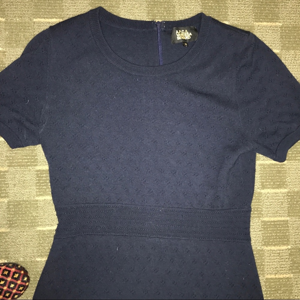 vanessa seward x APC pointelle knit wool dress - Picture 4 of 4