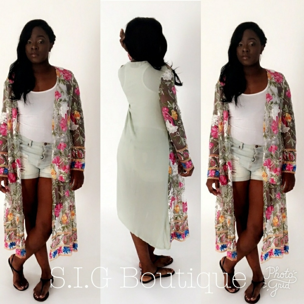 Floral Cardigan/Cover up