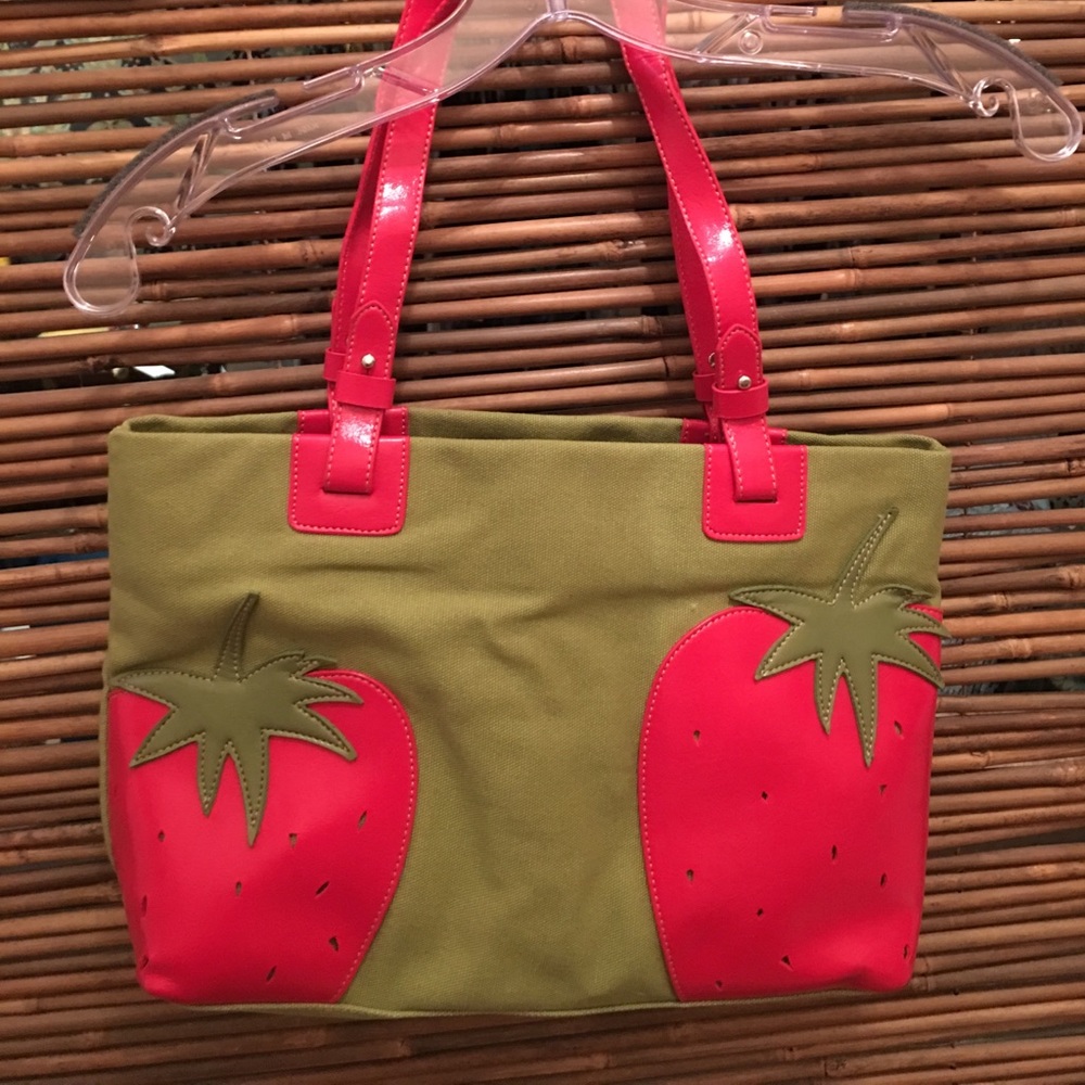 Strawberry patch purse