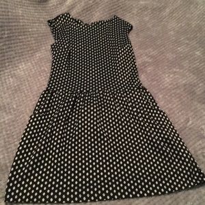 Black and white polka dot dress