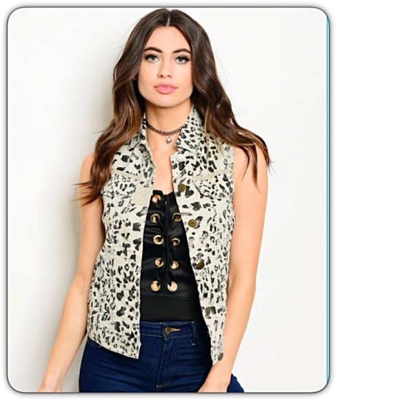 💥HOTSALE💥Rockstar Animal Print Utility Vest sold - Picture 3 of 7