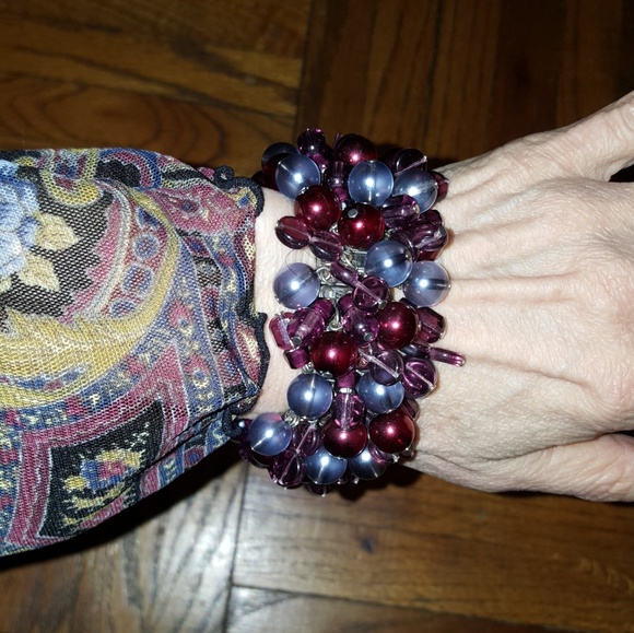NICOLE MILLER Beaded Multicolored Stretch Bracelet - Picture 2 of 5