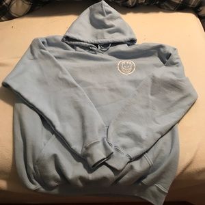 Baby blue “Large” spitfire hoodie