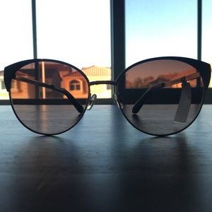 New Kate Spade Burgundy/Gold Sunglasses