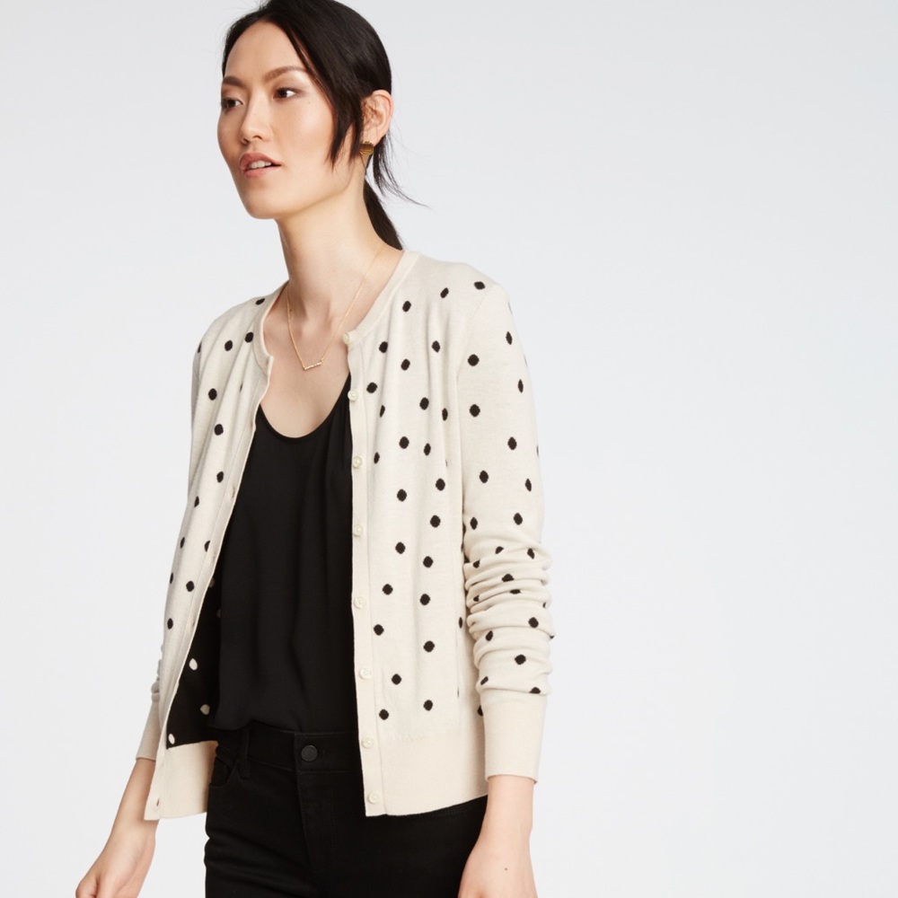 🎉SALE🎉 Ann Taylor Polka Dot Cardigan