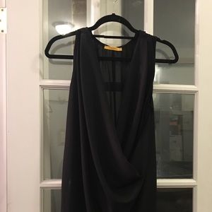 James Lacroix Black drape dress