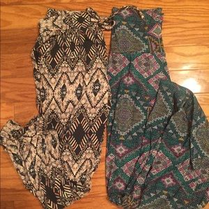{SOLD} Printed Joggers & Maxi Skirt