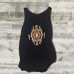Brandy Melville Embroidered Top