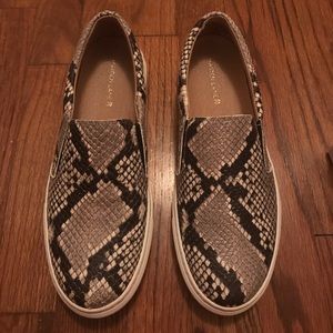 Maiden Lane Snakeskin Sneaker.