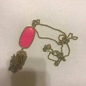 Kendra Scott Neon Pink Rayne Necklace