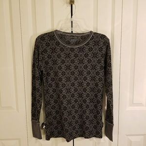 Columbia Weekday Waffle Burnout Crew Top Size L/G