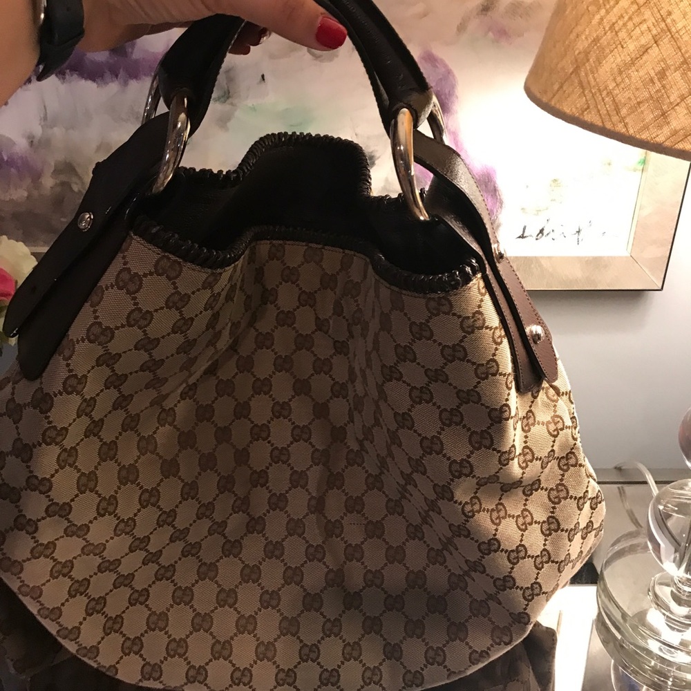 Authentic large monogram purse