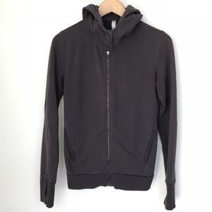 Gap Fit zip-up hoodie with pockets and thumb holes