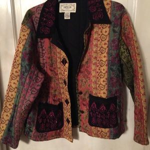 Quilted jacket. Boho chic!