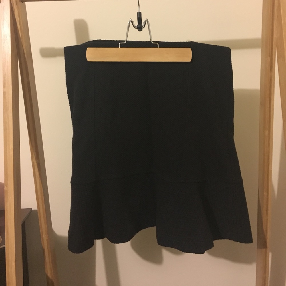 Black Fit and Flare Skirt LOFT