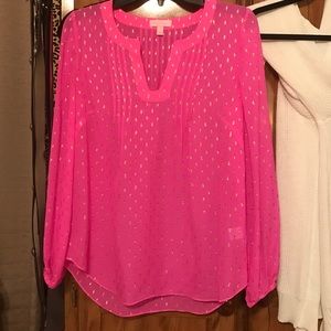 Lilly Pulitzer Pink Blouse