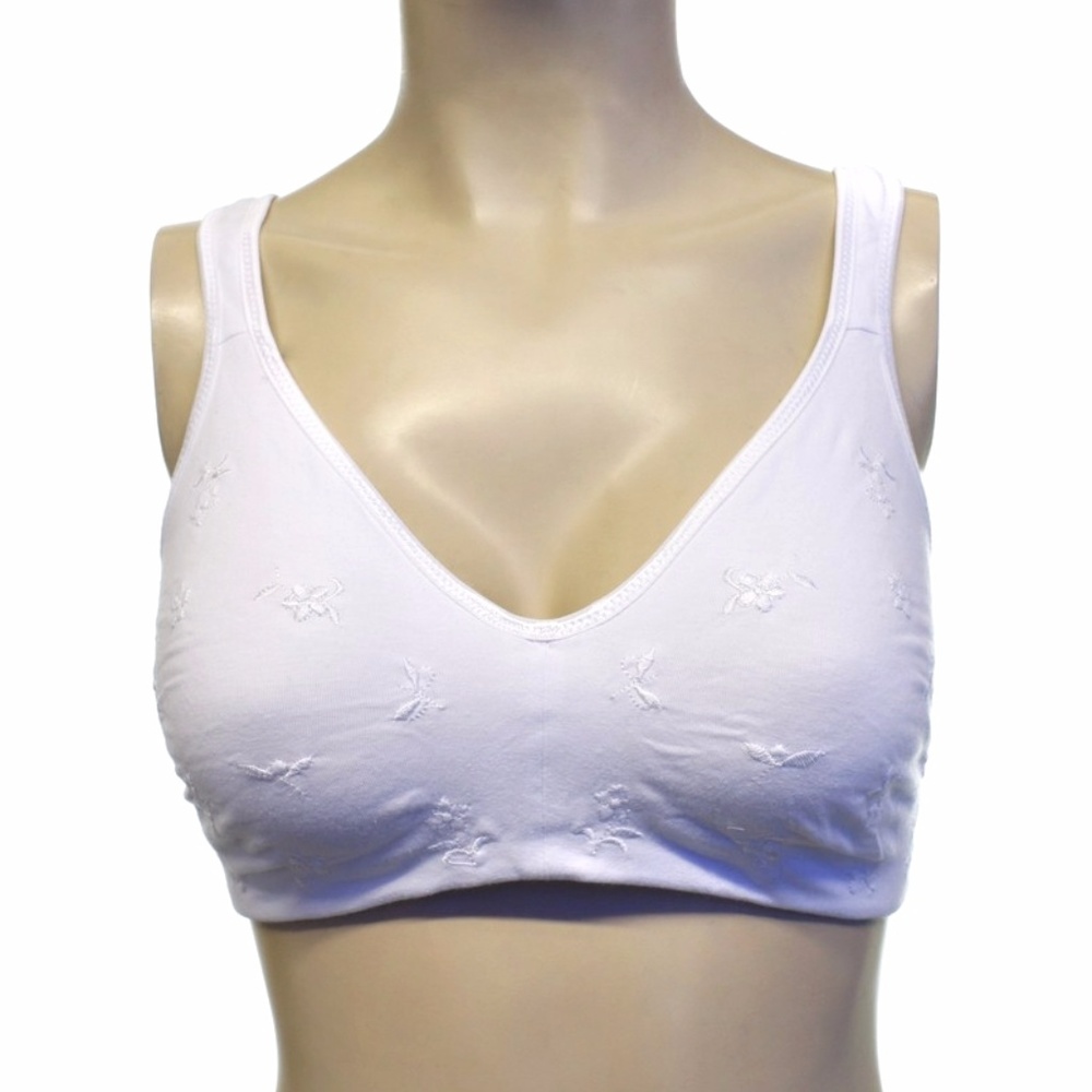 New 2 Pack Super Soft Cotton Wire Free Bra 40D