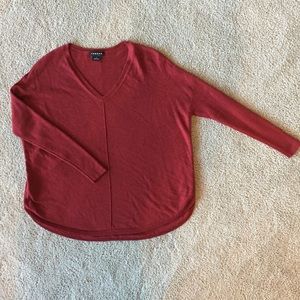 ‘Everyday’ V-Neck Sweater Trouve Maroon