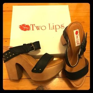 Two Lips platform heels