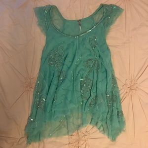 Free People Embellished Blouse / Shirt