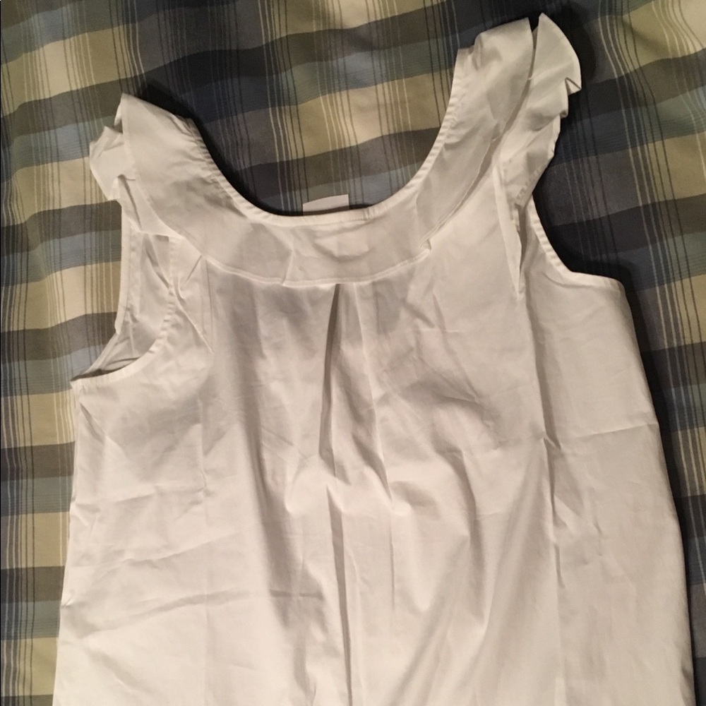 NWT JCrew cotton ruffle tank