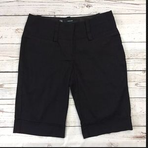 - Maurices -Black Flat Front Bermuda Shorts